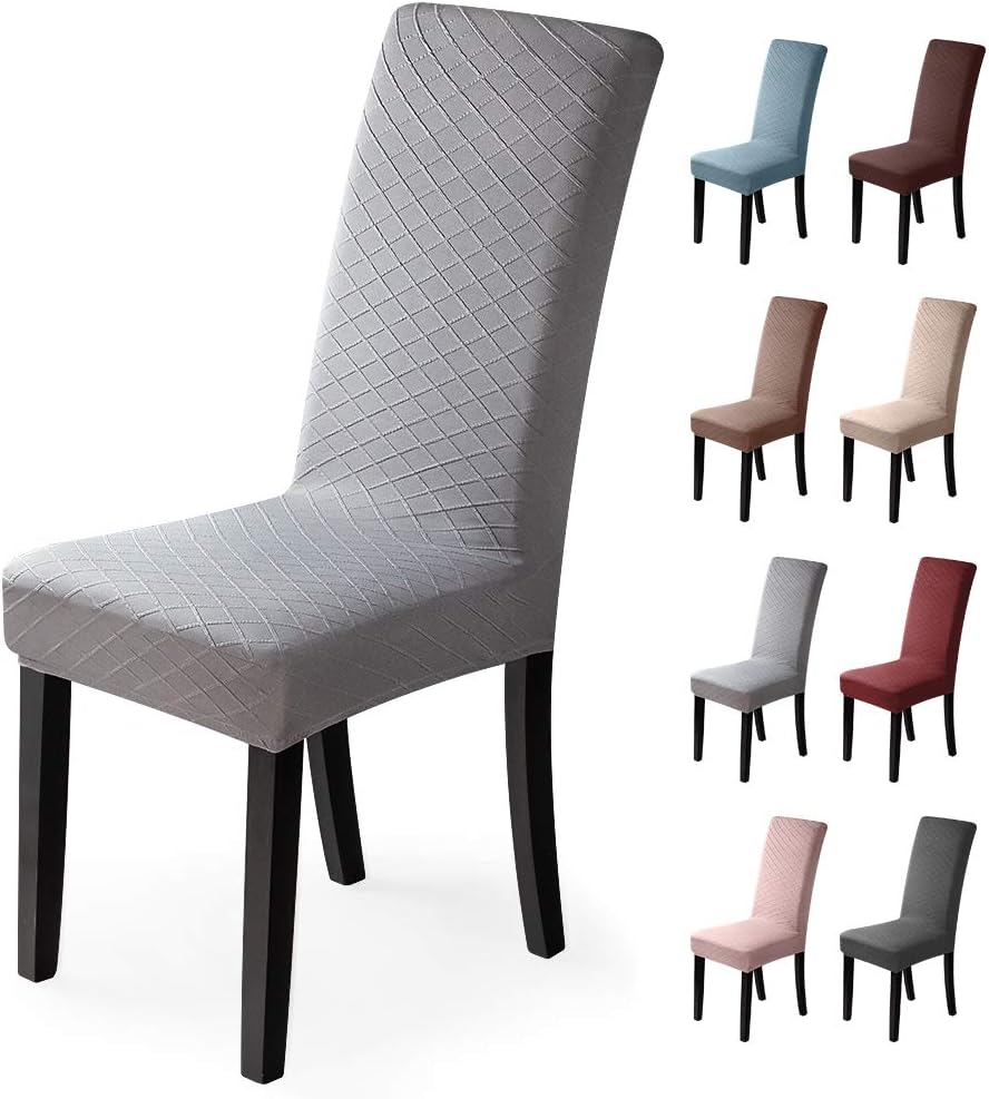 Stylische Stuhlhussen 4-teilig - Dehnbar & Waschbar Für Esszimmer & Küche