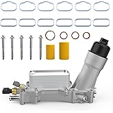 926-959 Aluminum Engine Oil Cooler Filter Housing Adapter for Jeep Cherokee Wrangler JK,Chrysler 300 Pacifica,Dodge Durango J