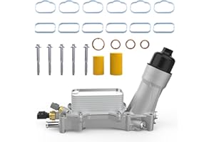 YITHSWAY 926-959 Aluminum Engine Oil Cooler Filter Housing Adapter for Jeep Cherokee Wrangler JK,Chrysler 300 Pacifica,Dodge Durango Journey Charger Challenger Grand Caravan,Ram ProMaster 1500 2500 3500 3.6L