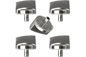 SACUMEA WB03X25796 Gas Cooktop Knob Fits for ge Profile Stove Knobs, Fit Model PGP953SET1SS PGP986SET1SS PGP959SET1SS PGP976SET2SS - Replaces AP5986232 PS11721433 4362262 WB03T10326 Burner Range Knob - 5PCS