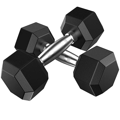 Fiudx Hex Rubber Dumbbell Set Pair of Heavy Kuwait Ubuy