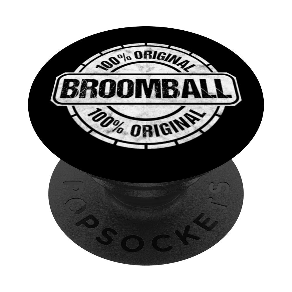 Broomball Sports Broom Game Hockey Match Player Gamer Gift PopSockets Grip and Stand for Phones and Tablets