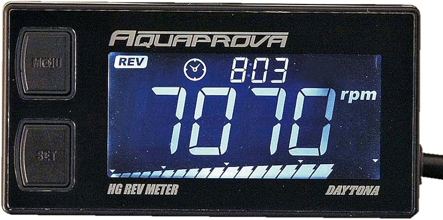Amazon デイトナ Aquaprova アクアプローバ バイク用 タコメーター デジタル 防水 バックライト Hgシリーズ レブメーター 車 バイク 車 バイク