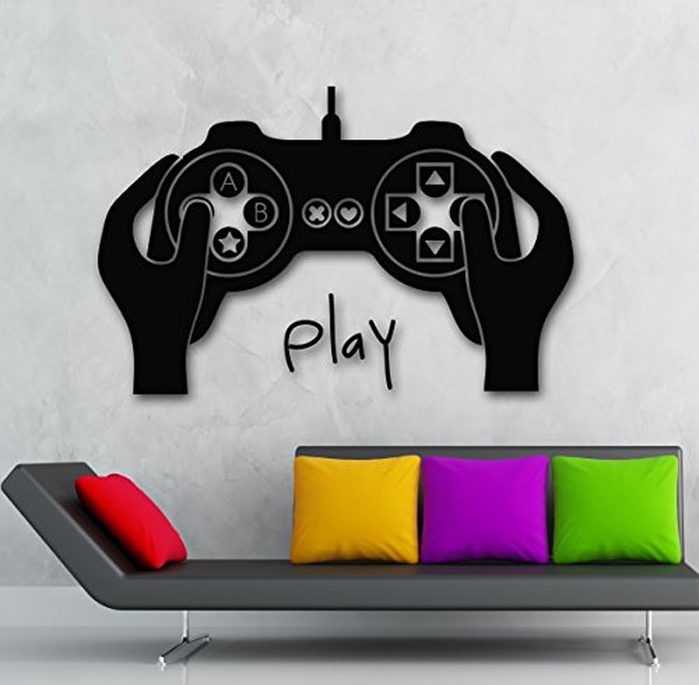 XX Plus Fashion Wall Sticker Wall Decal Video Game Joystick Ox Gamer For Kids Room Sticker For You