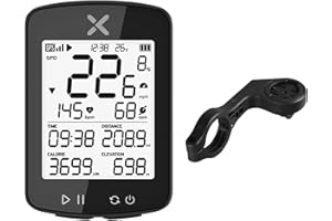 XOSS GPS Bike Computer ANT+/ Bluetooth Waterproof Cyclocomputer Rechargeable Bicycle Speedometer Odometer with 2.2 inch LCD S