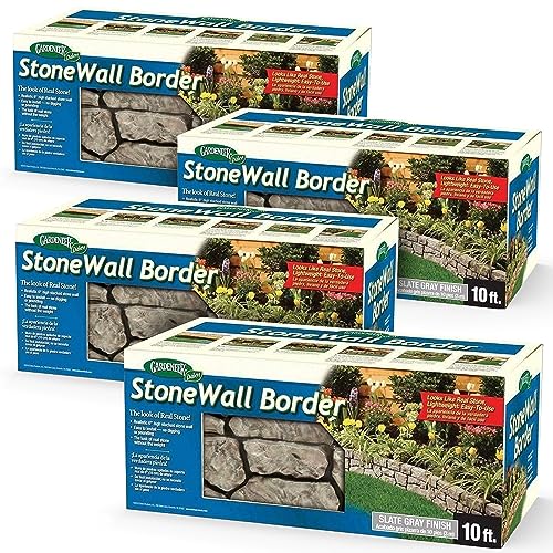 Gardeneer by Dalen Stone Wall Border Landscape Edging Border 6 Inch