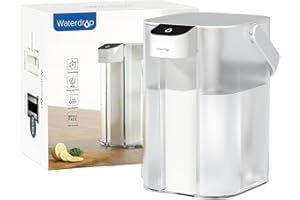 Waterdrop Electric Water Filter Pitcher, Reduce 99.6% of Lead and 45+ Impurities, 200-Gallon Rechargeable Water Dispenser, Instant 15-Cup Countertop System, NSF/ANSI 401&53&42&372, NOT Reduce TDS