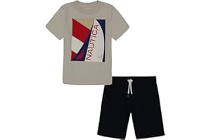 Nautica Sets (KHQ) Boys Nautica 2 Piece Tee Woven Short Set