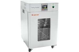 WEST TUNE Lab Incubator 18L for Bacterial Culture Seed Germination Medical Science,Reptile Incubator RT-66℃ Digital Incubator PID Temperature Control Incubator,Reptile Egg Incubator