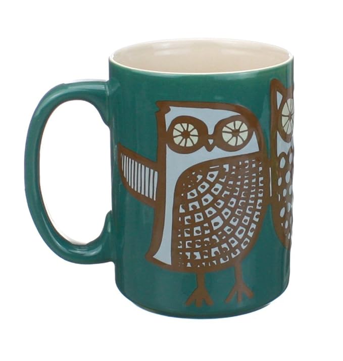 Kitsch'n Glam Owl Mug Teal (Teal) Amazon.co.uk Kitchen & Home