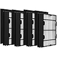 Gazeer True HEPA Filter B (4 Pack) + Carbon Pre Filter(4 Pack) Compatible with Holmes HAPF600 HAPF600D HAPF600D-U2,Replacement Holmes HEPA Air Filter