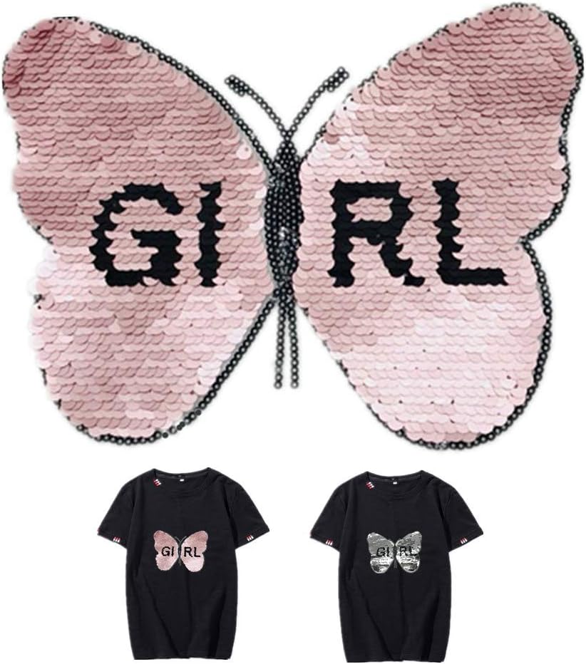 KANKOO Applique Patches Embroidered Patch Sew On Embossed Embroidery Patches Applique Patches Animal Emblem Iron on Patches Applique Patches For Bed-sheets butterfly