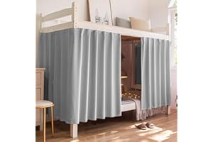 haozaikeji Rideaux occultants pour lit superposé - Rideaux occultants pour lit simple - Pour dortoir, chambre à coucher, lit 