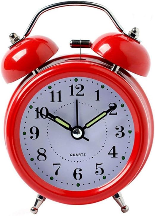 Volwco Twin Bell Alarm Clock For Heavy Sleepers, Loud Old Fashioned