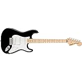 Squier Affinity Series Stratocaster Electric Guitar, with 2-Year Warranty, Black, Maple Fingerboard