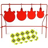 Atflbox BB Gun Target 4 Different Sizes gongs Heavy Metal Spinning Pellet Airgun Airsoft Shooting Target for Outdoor and Back