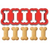 Mini Dog Bone Cookie Cutter Strip &ndash; 5 Bones (1" Each) &ndash; Perfect for Pet Treats &amp; Baking