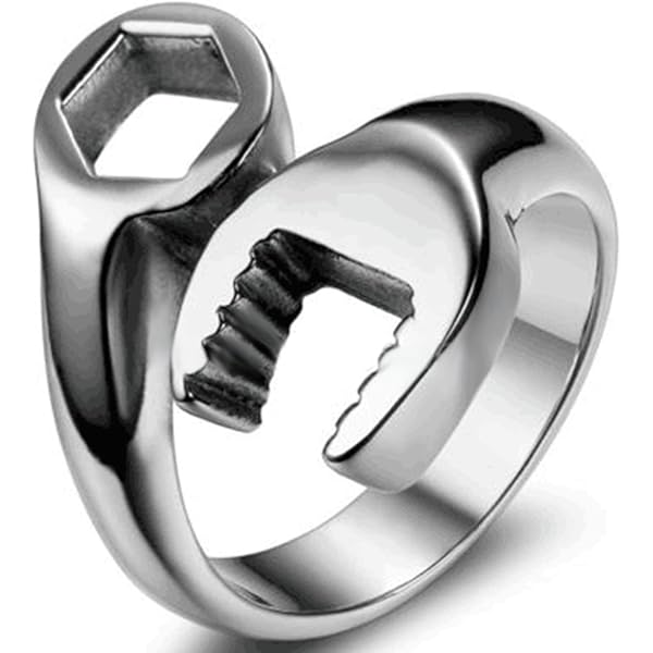 TheBikerMetal Indian Head Ring - Stainless Steel Motorcycle Ring For Harley Riders, Size 11-13 - View #2