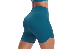 baleaf Women's 5" Biker Shorts High Waisted Workout Short Tummy Control Athletic Gym Yoga with Pocket