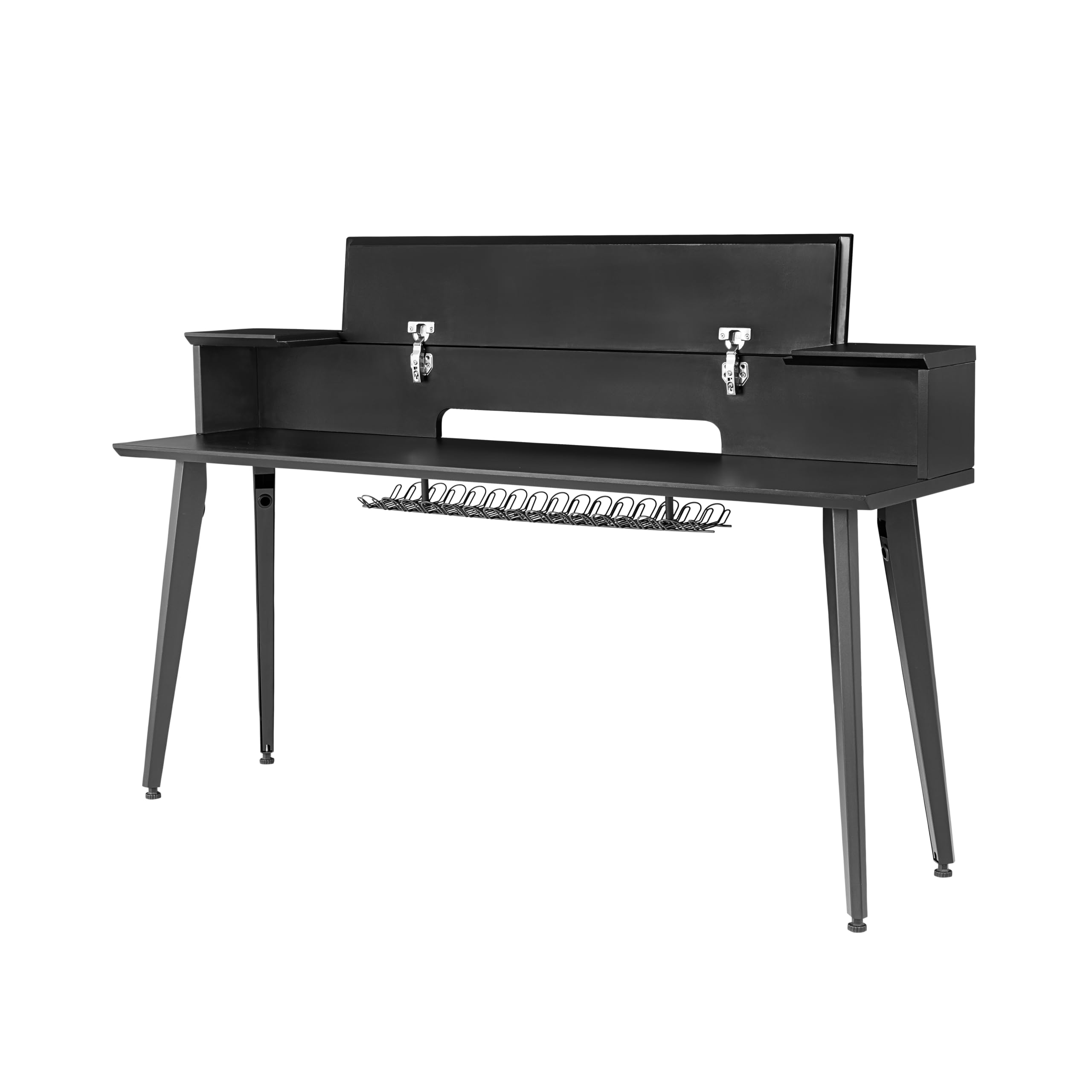 Photo 1 of ************FOR PARTS ONLY- MISSING THE LEGS***********
Gator Frameworks Elite Series 88-Note Keyboard Desk with Flip-Top Design and Rear Cable Passthrough, Matte Black Finish (GFW-ELITEKEYTBL88-BLK)