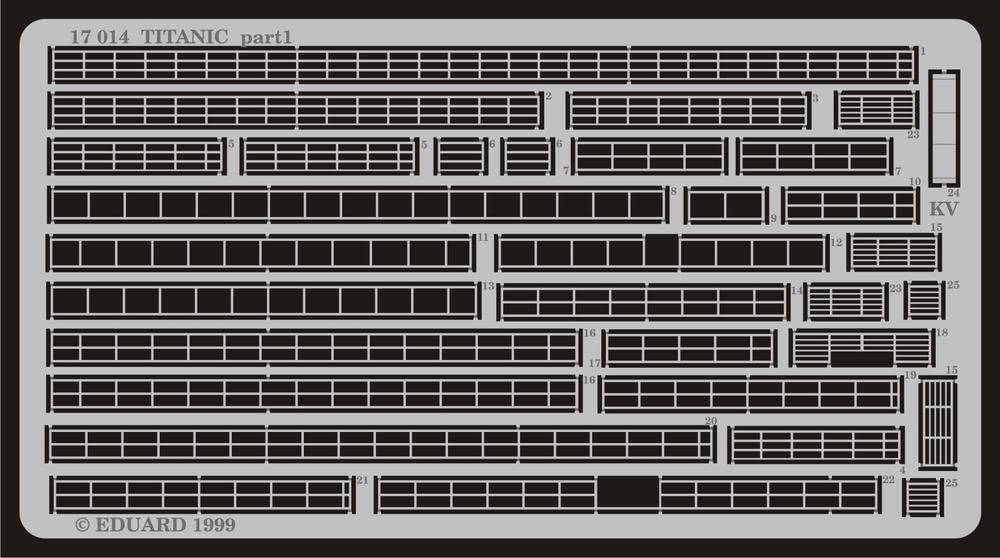 Eduard Accessories 17014-1:400 Rms Titanic For Academy Kit - Etching Kit - New