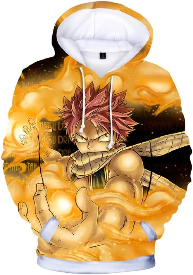 Jonyn 3D Sweatshirt Hoodie Jumpers Pullover Long Sleeve Top Sweaters Fairy Tail