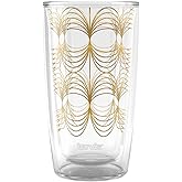 Tervis Midcentury Modern Mid Mod Minimal Collection Made in USA Double Walled Insulated Tumbler Travel Cup Keeps Drinks Cold & Hot, 16oz, Golden Arcs