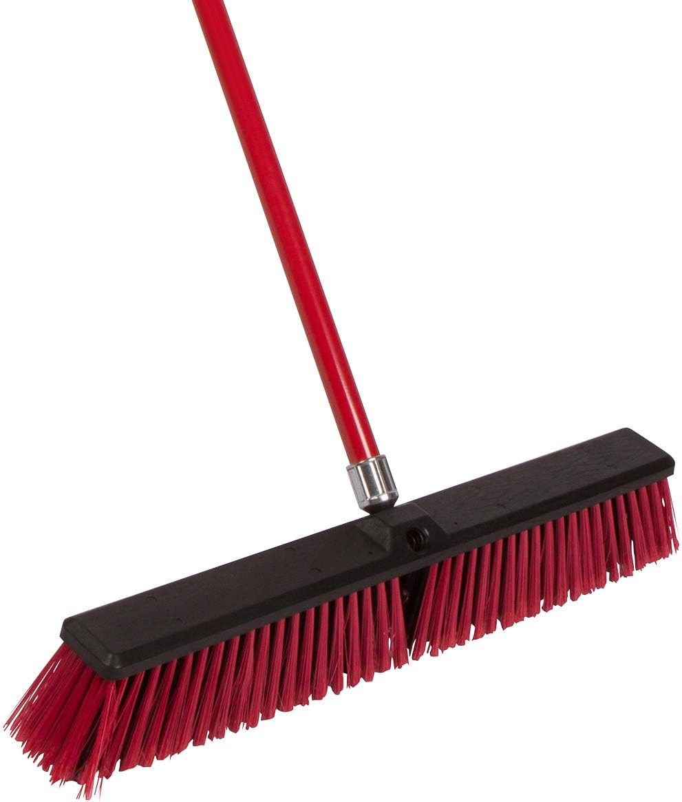 Tidy Tools Large 24'' Multi-Surface Push Broom with Alloy Handle: Kitchen & Dining