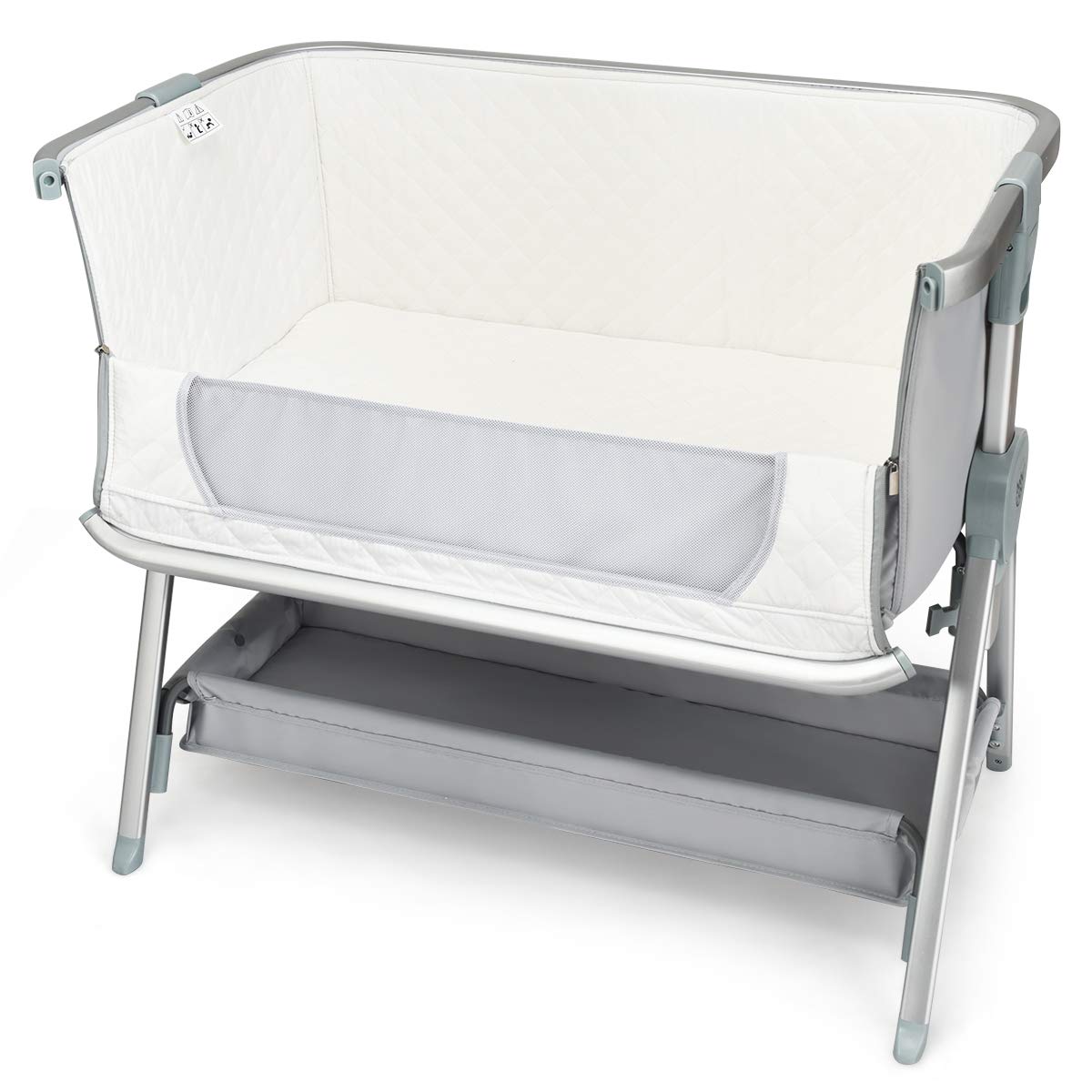 baby joy bedside crib