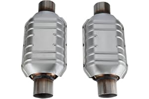 BRZOXIN 2PCS 2.5" Inlet/Outlet Universal Catalytic Converter 83166 For Chevy Silverado 1500 GMC Ford