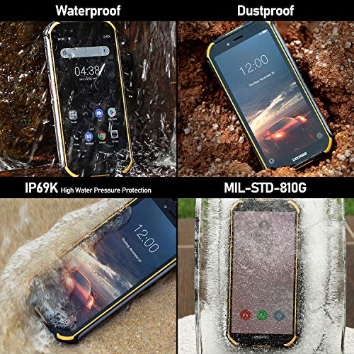 DOOGEE-S40-Lite-Dual-SIM-Movil-Todoterreno-Android-90-Telefonos-Moviles-Libres-IP68IP69K-Impermeable-2GB16GB-4650mAh-55-Pulgada-Cmara-8MP5MP-Huella-Dactilar-Desbloqueo-Facial-Naranja