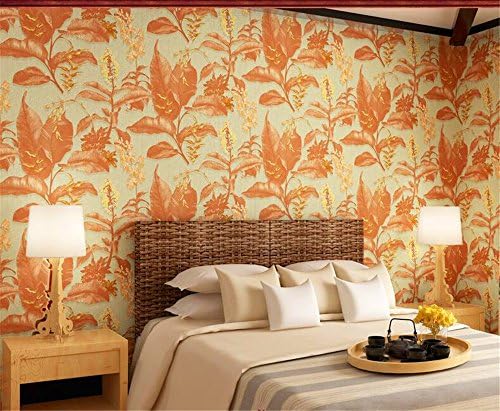 QXLML Wallpaper Nonwoven wallpaper American Village 3D Dream Banana Leaf Wallpaper Bedroom Parlor Hotel Wall Paper 10*0.53 (M) ( Color : B )