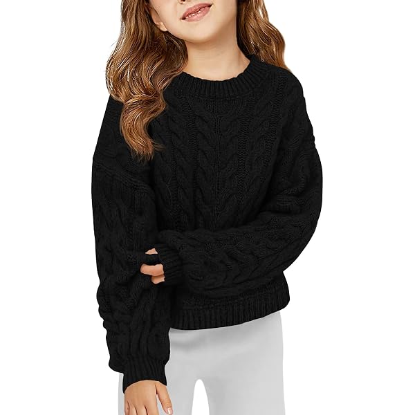 Boys Girls Sweater Thick Knitted Turtleneck Shirts High Collar Pullover Toddler