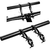 XNX Bike Bicycle Double Handlebars Extender Extension, 11.8 inches/30CM Aluminum Alloy Super Long Bike Bracket Accessories, f