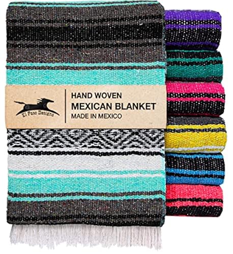 El Paso Designs Mexican Yoga Blanket Colorful Falsa Serape
