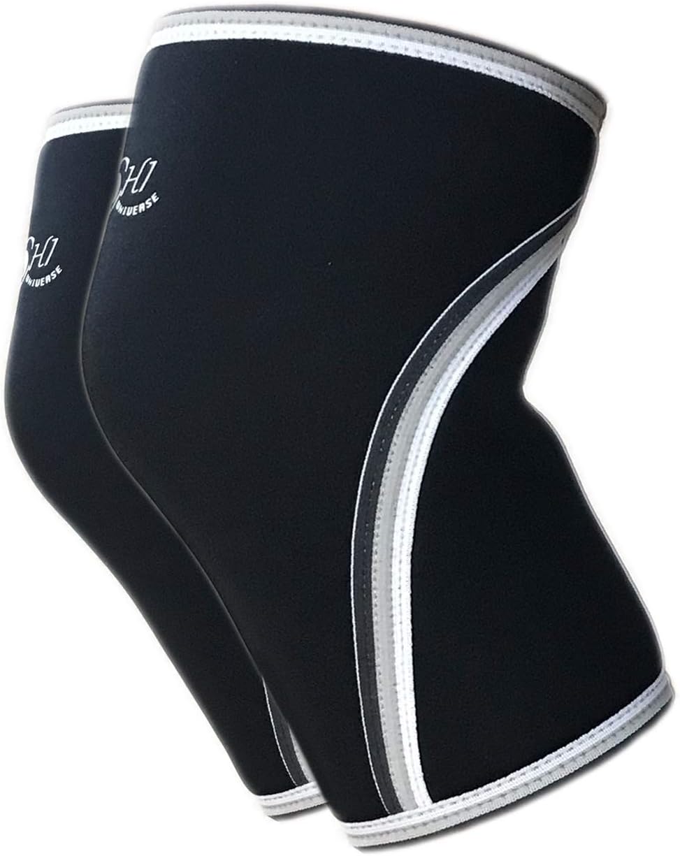 THE HEALING UNIVERSE Knee Sleeves Compression - Best Knee Wrap - MCL Knee Brace Sleeve - Functional Runners Knee Support for Basketball Sports Cycling Weight Lifting Crossfit - 1 Pair (Medium)