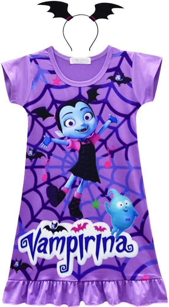 Vampirina Costume Girls Cartoon Design Dress Up For Cosplay Party