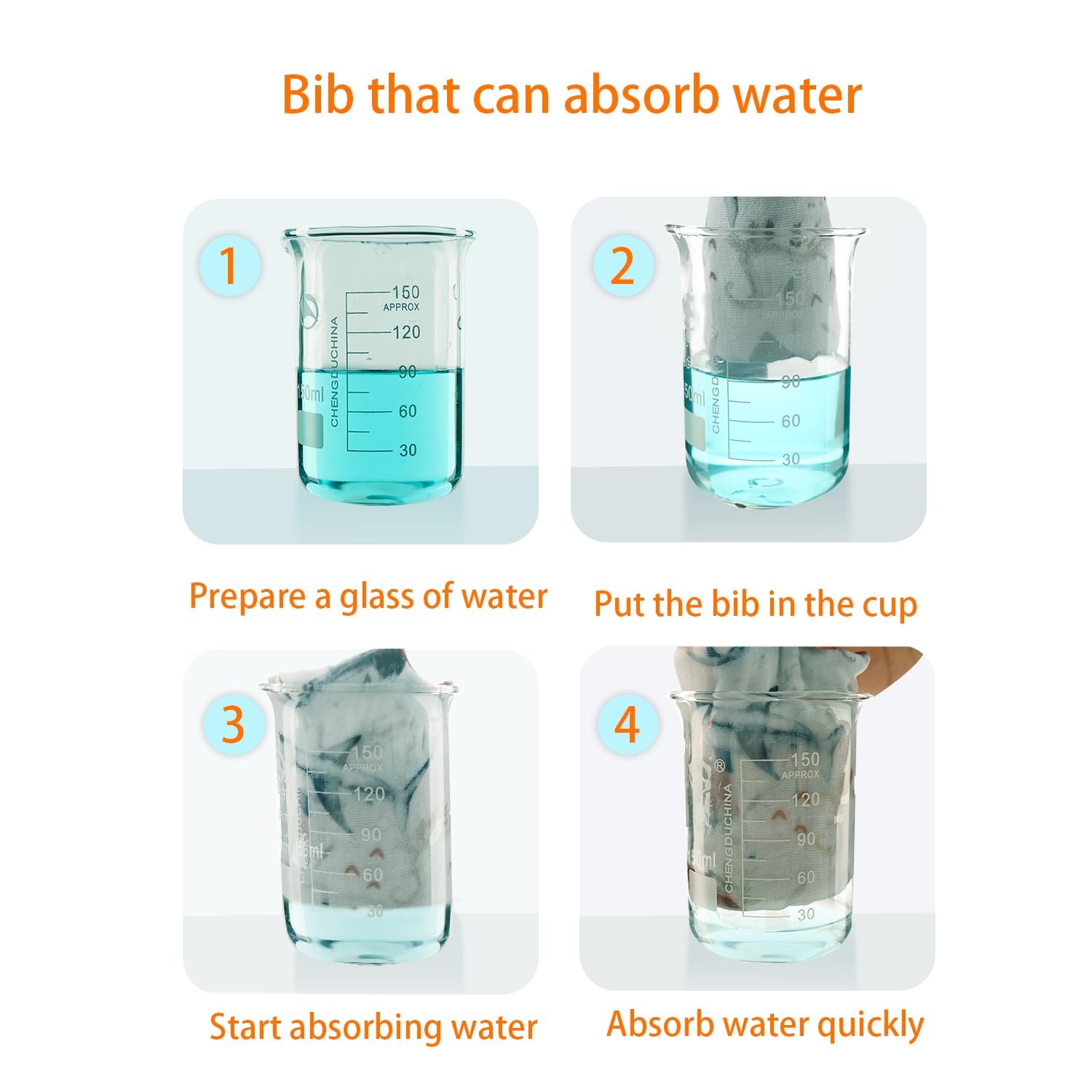 Baby Bandana Drool Bibs 6-Pack and Teething Toys 6-Pack Made with 100% Organic Cotton, Absorbent and Soft Unisex