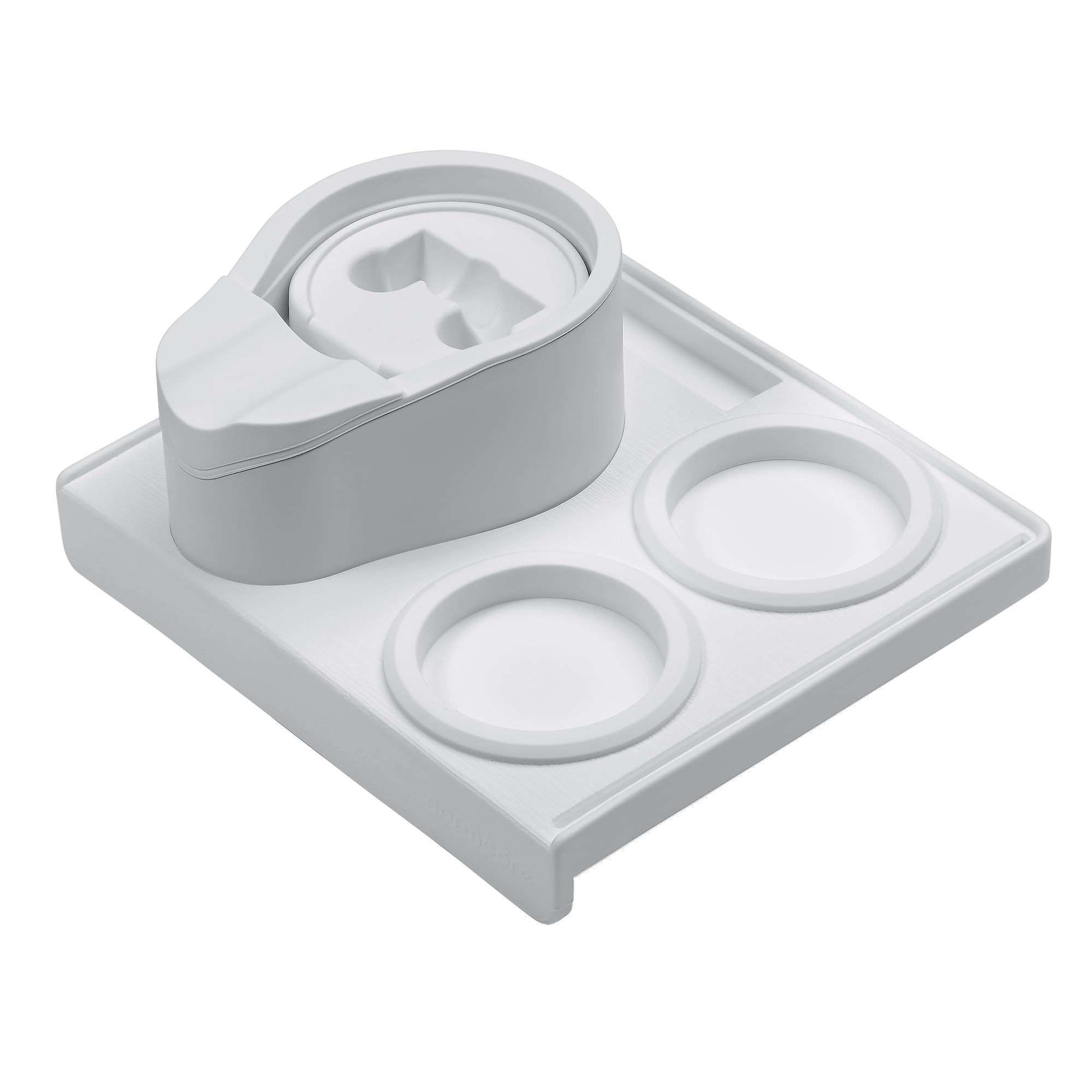 Photo 1 of Normcore Tamping Station, 51mm 54mm Compact Tamping Station, Espresso Tamping Mat With Portafilter Stand, Coffee Tamper Mat, Food Grade Non-Slip Silicone, White