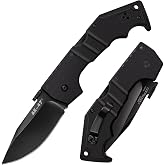 COLD STEEL AK-47 3.5" S35VN Razor-Sharp Clip Point Blade 5.5" G-10 Handle Tactical Folding Knife w/Tri-Ad Lock, Ambidextrous Pocket/Belt Clip