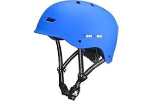 Tontron Skateboard Helmet - Two Removable Liners Ventilation Multi-Sport Scooter Roller Skate Inline Skating Rollerblading