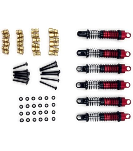 Ammortizzatori Nexx Racing 59mm Con Serbatoio, 4 Pezzi, Per RC Crawler 1/18 Redcat Ascent