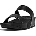 FitFlop Women's Lulu Platino Leather Slides