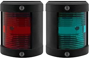 ISURE MARINE Boat Green Starboard and Red Port Side Black Stern LED Navigation Light 90° IP66 Anchor Signal Mast Light