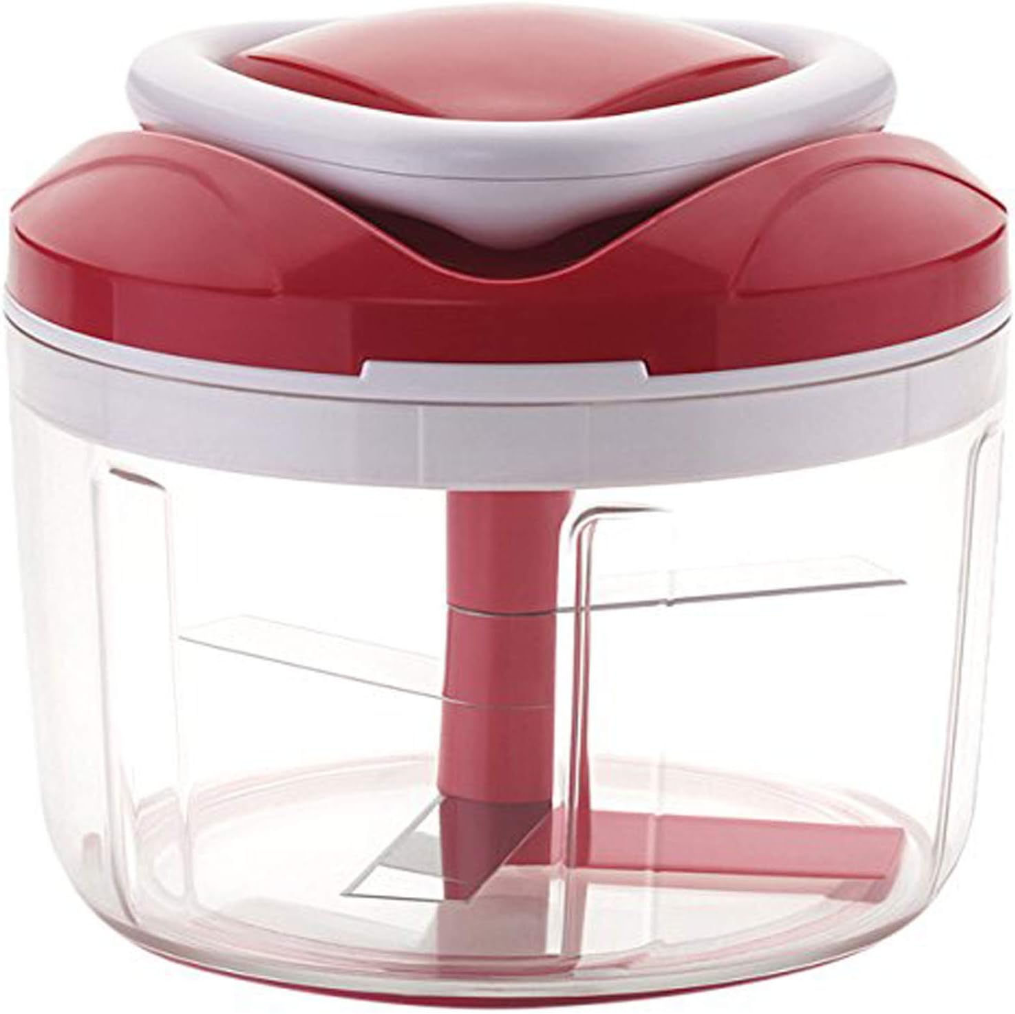 Hand-Powered Food Chopper Easy Pull Food Chopper and Manual Food Processor Vegetable Slicer and Dicer Handheld Hand Pull Mincer Blender Mixer Food Processor