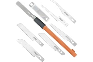 ABEST Mini Hand Saw Model Craft Tools with 8 DIY Craft Pieces Blades Modelling Knife Hobby DIY Saw Hacksaw Tool Kit for Hand 