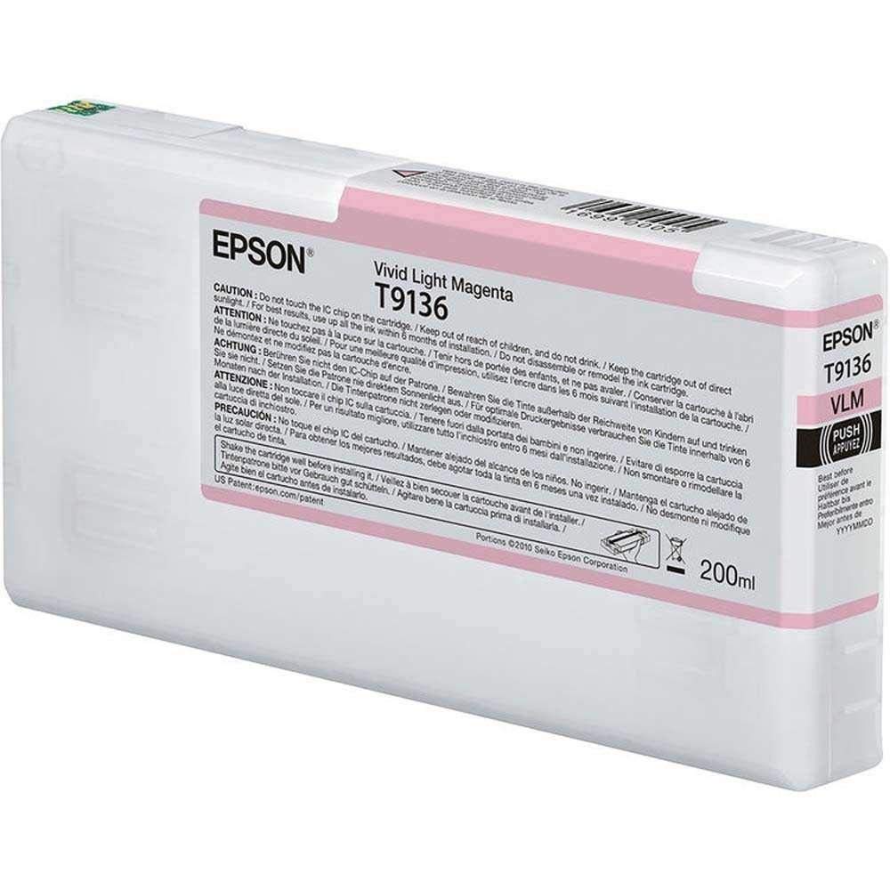 EPSON T9136 Vivid Light Magenta Ink Cartridge (200 ml)