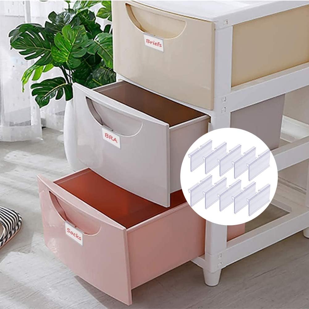 YUIP 70Pcs Shelf Price Tag Holder Shelf Label Holders Label Holders Used to Display Supermarket Retail Prices Mark Commodity Prices - Image 5