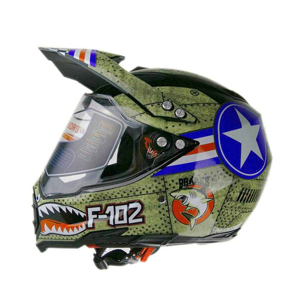 woljay dual sport off road motorcycle helmet