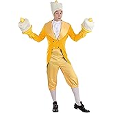 Disney's Beauty and the Beast Lumiere Costume for Men, Be Our Guest Candlestick Charmer Outfit